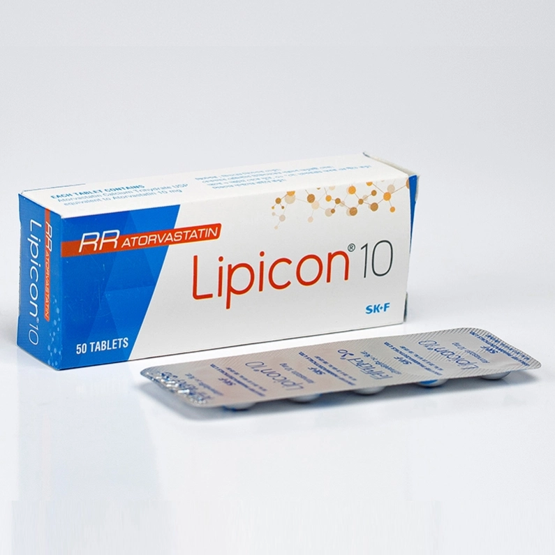 Pack Image: Lipicon 10 mg Tablet (5 x 10)