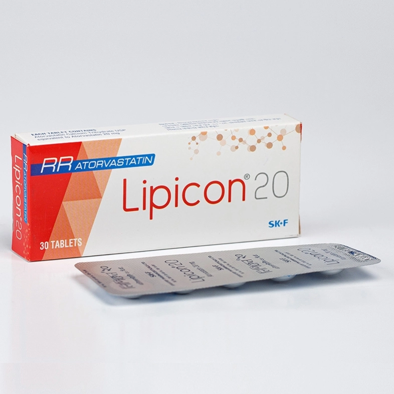 Pack Image: Lipicon 20 mg Tablet (3 x 10)