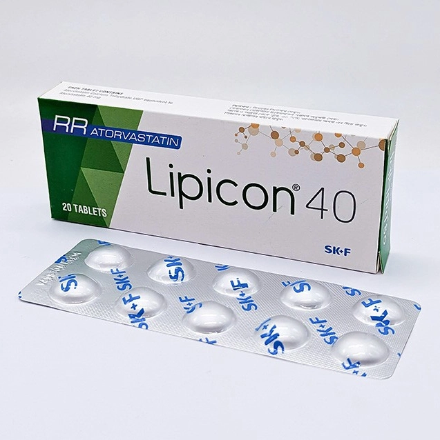 Pack Image: Lipicon 40 mg Tablet (2 x 10)