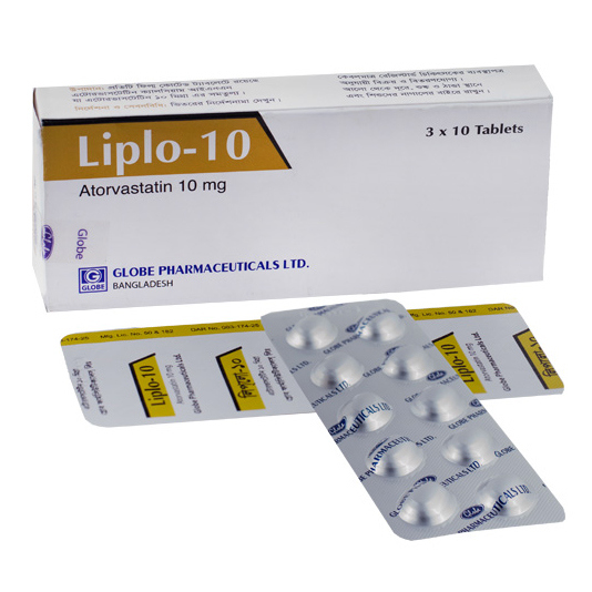 Pack Image: Liplo 10 mg Tablet (3 x 30)