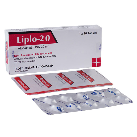 Pack Image: Liplo 20 mg Tablet (1 x 10)