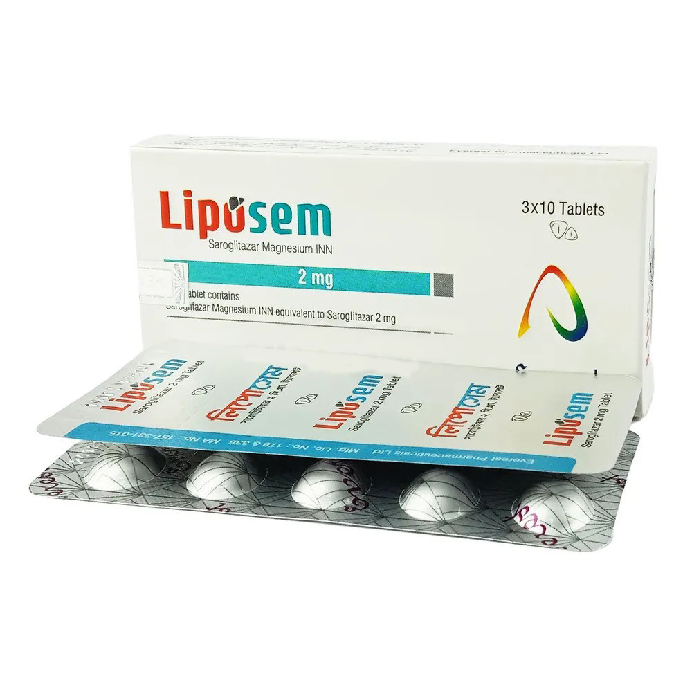 Pack Image: Liposem 2 mg Tablet (3 x 10)