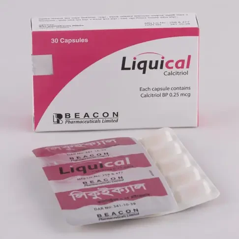 Pack Image: Liquical 0.25 mcg Capsule (3 x 10)