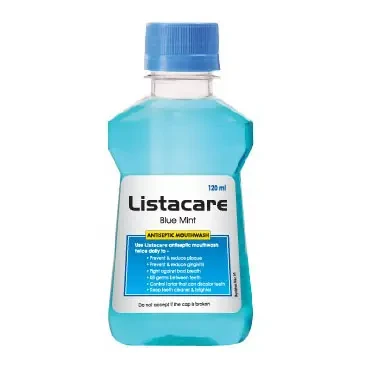 Pack Image: Listacare Blue Mint  Mouthwash (120 ml bottle)