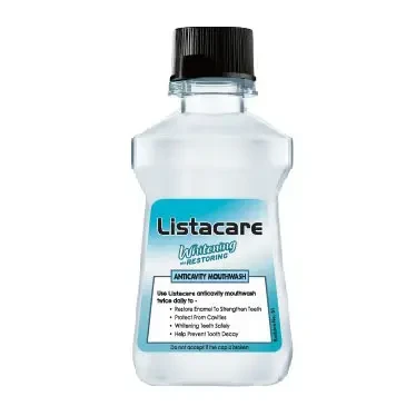 Pack Image: Listacare Whitening Plus 0.022% Mouthwash (120 ml bottle)