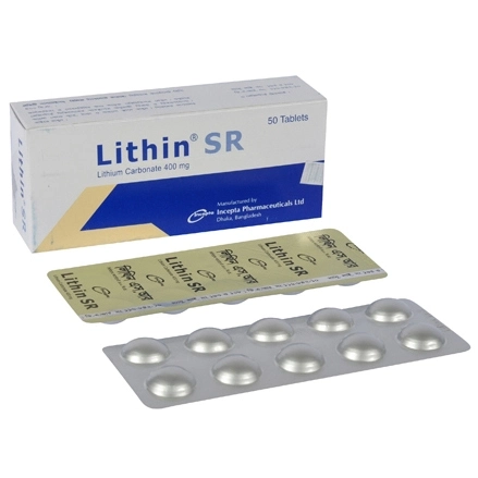 Pack Image: Lithin SR 400 mg Tablet (5 x 10)