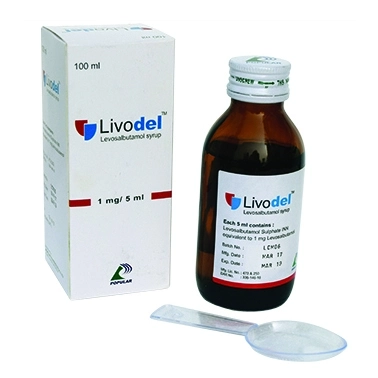 Pack Image: Livodel 1 mg Syrup (100 ml bottle)