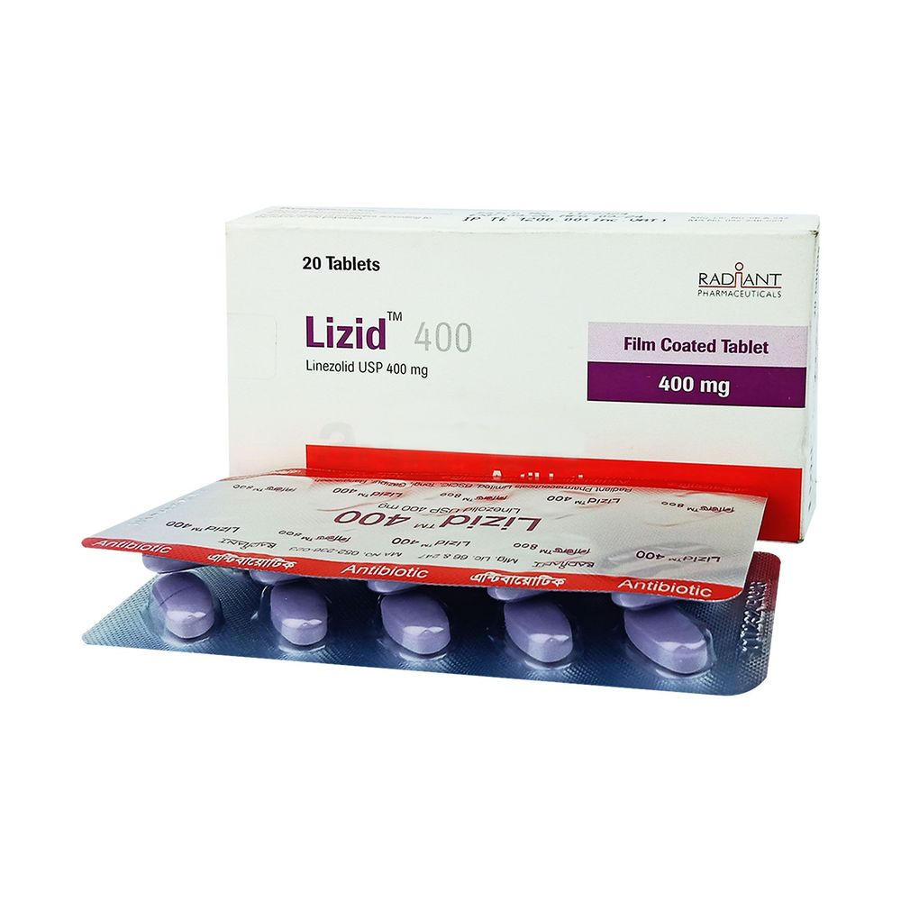 Pack Image: Lizid 400 mg Tablet (2 x 10)