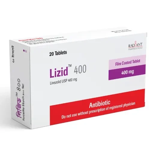 Pack Image: Lizid 400 mg Tablet (2 x 10)