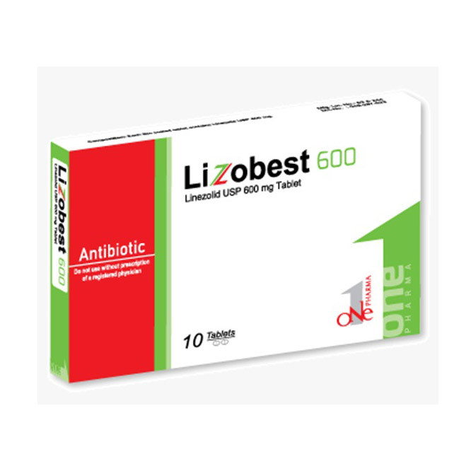 Pack Image: Lizobest 600 mg Tablet (1 x 10)