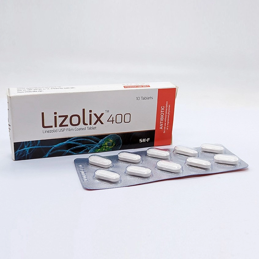 Pack Image: Lizolix 400 mg Tablet (1 x 10)