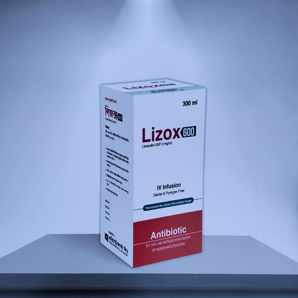 Pack Image: Lizox 2 mg Injection (300 ml solution)
