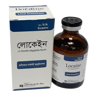 Pack Image: Locaine 2% Injection (50 ml vial)