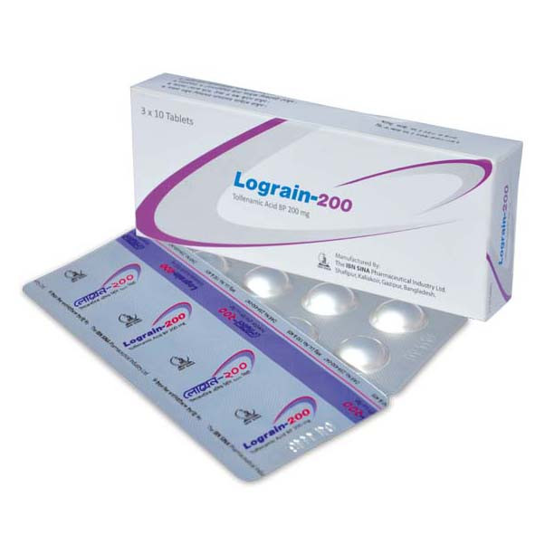 Pack Image: Lograin 200 mg Tablet (3 x 10)