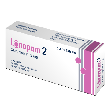 Pack Image: Lonapam 2 mg Tablet (5 x 10)