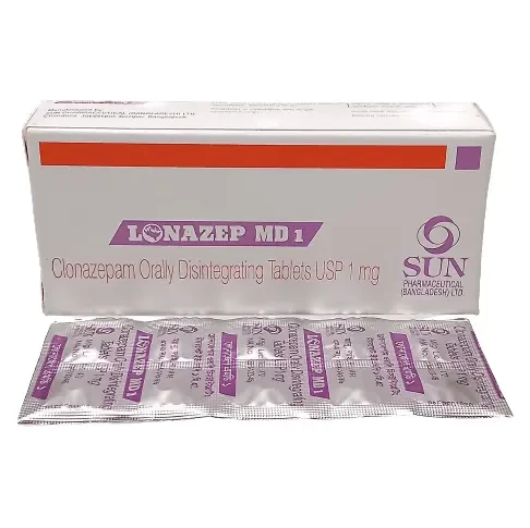 Pack Image: Lonazep MD 1 mg Tablet (5 x 10)
