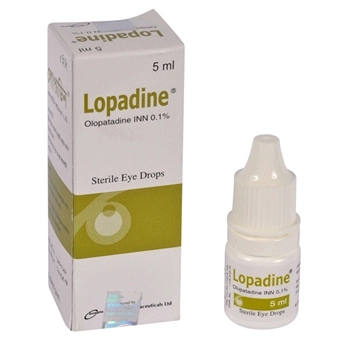 Pack Image: Lopadine 0.1% Eye Drop (5 ml drop)