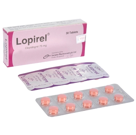 Pack Image: Lopirel 75 mg Tablet (3 x 10)
