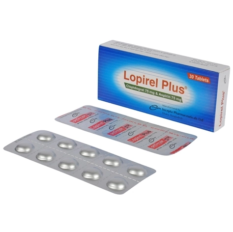 Pack Image: Lopirel Plus 75 mg Tablet (3 x 10)