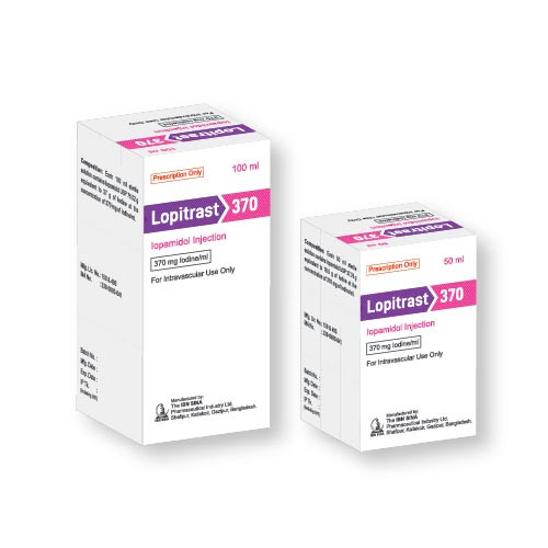 Pack Image: Lopitrast 370 mg Injection (50 ml vial)