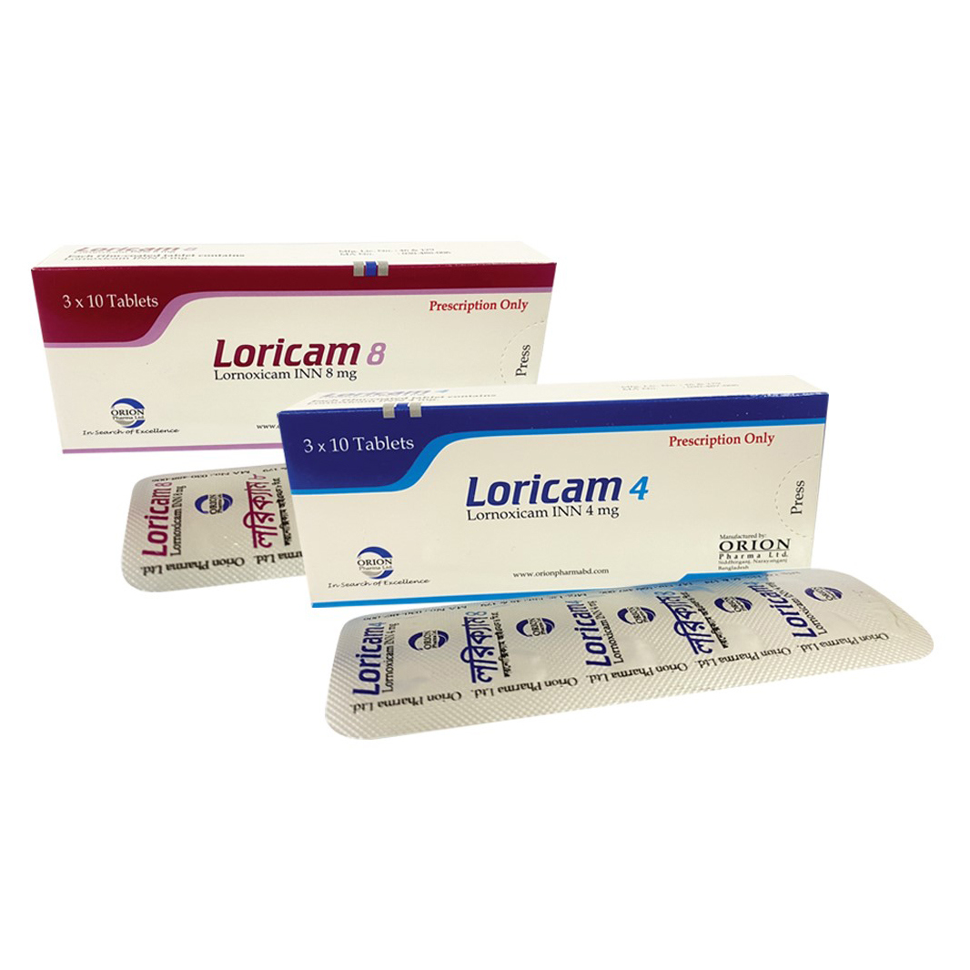 Pack Image: Loricam 4 mg Tablet (3 x 10)