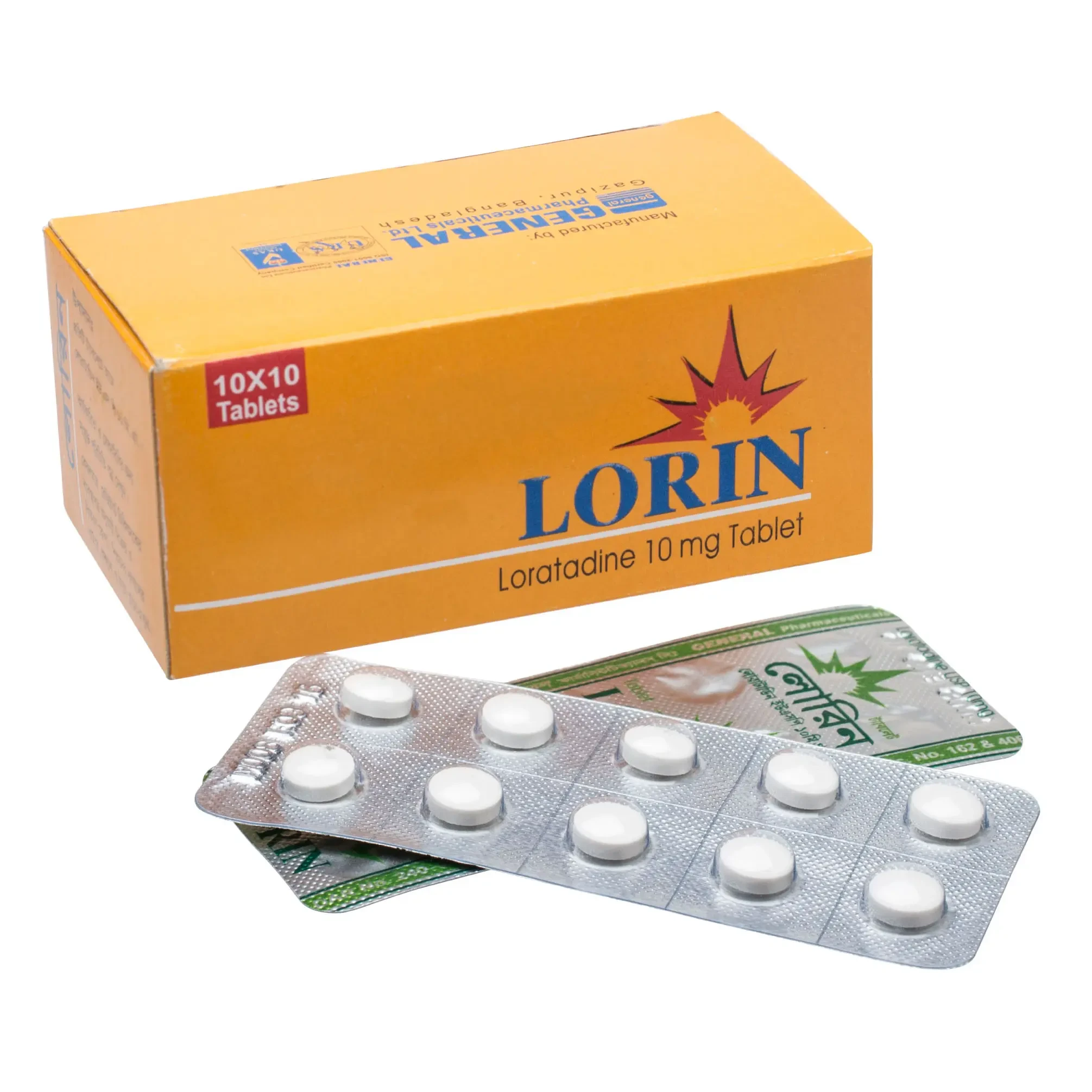Pack Image: Lorin 10 mg Tablet (10 x 10)