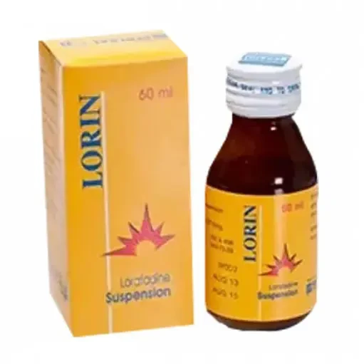Pack Image: Lorin 5 mg Suspension (60 ml bottle)