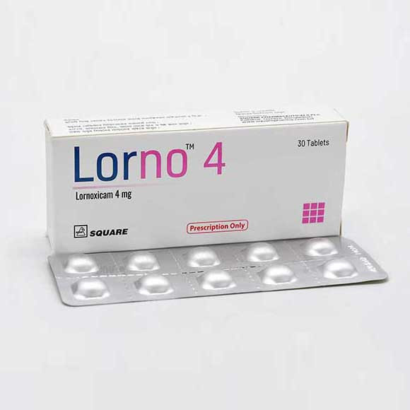 Pack Image: Lorno 4 mg Tablet (3 x 10)