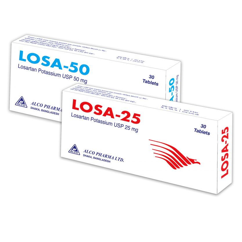 Pack Image: Losa 25 mg Tablet (3 x 10)