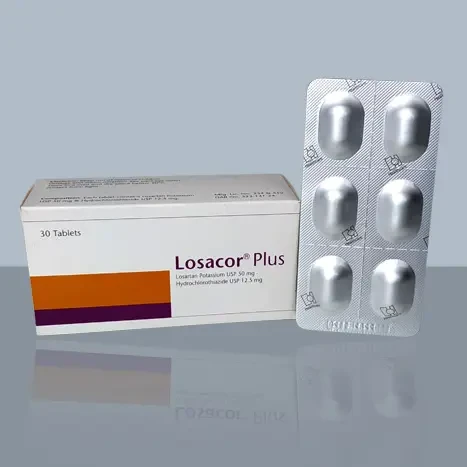 Pack Image: Losacor Plus 50 mg Tablet (5 x 6)