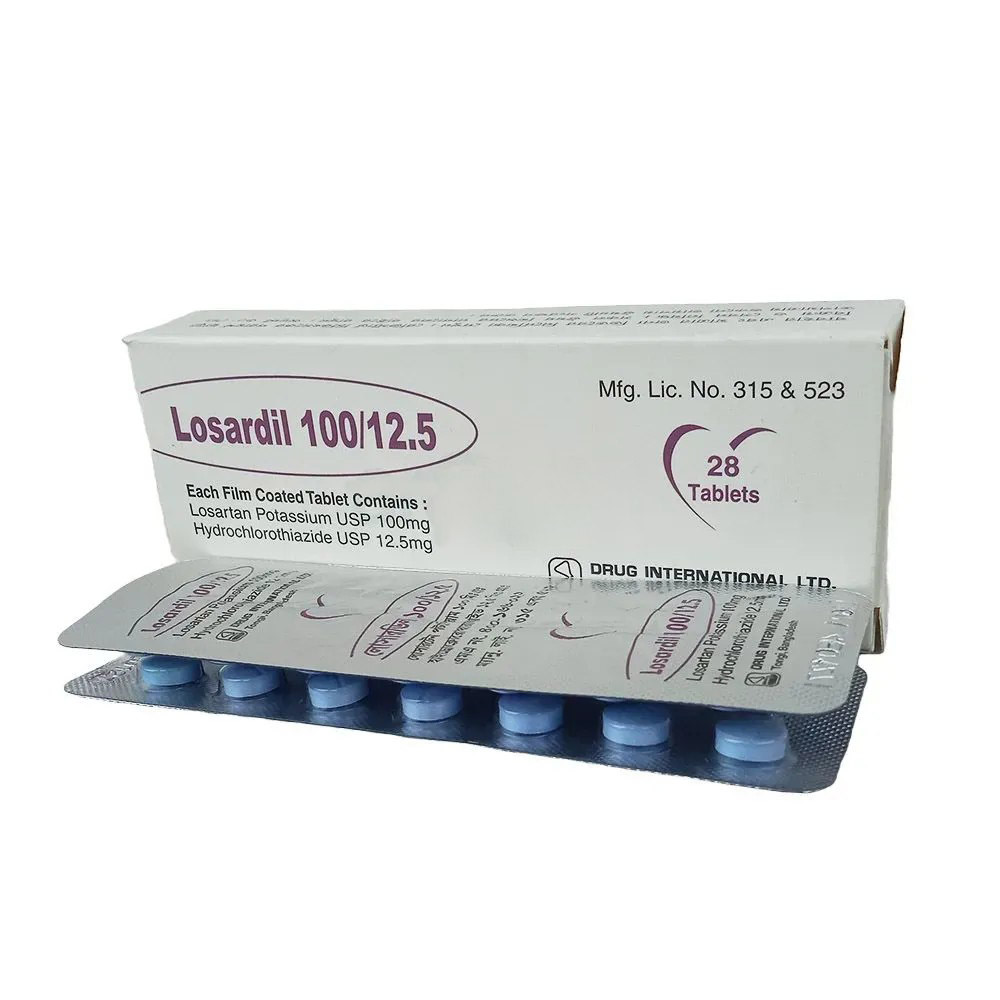 Pack Image: Losardil 100/12.5 100 mg Tablet (2 x 14)