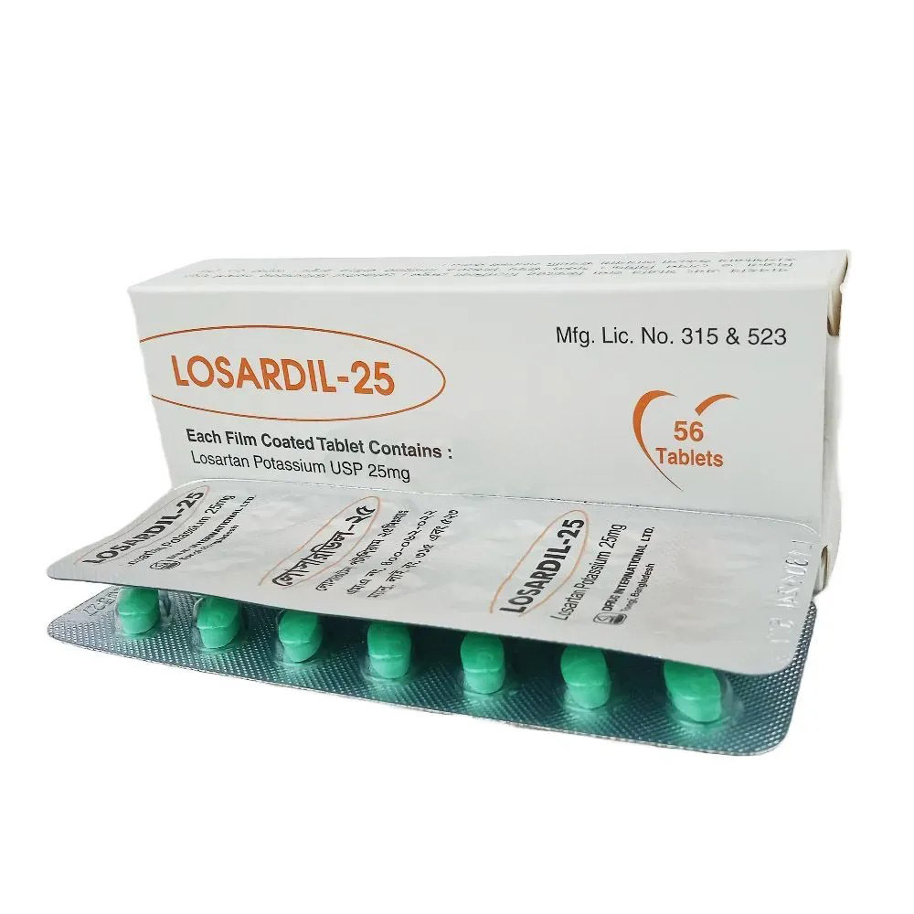 Pack Image: Losardil 25 mg Tablet (4 x 14)
