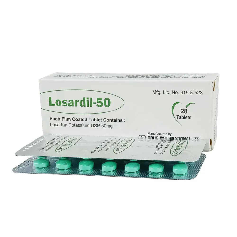 Pack Image: Losardil 50 mg Tablet (2 x 14)
