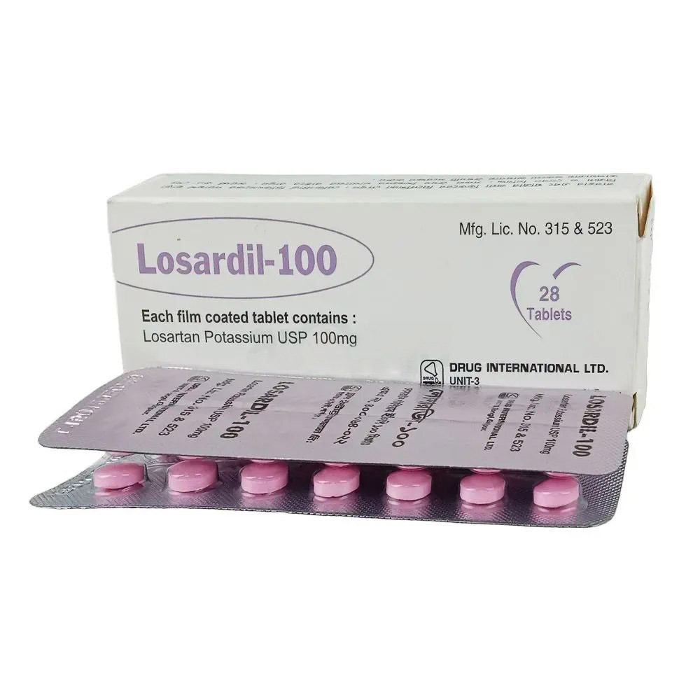 Pack Image: Losardil 100 mg Tablet (2 x 14)