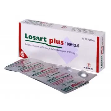 Pack Image: Losart Plus 100 mg Tablet (3 x 10)