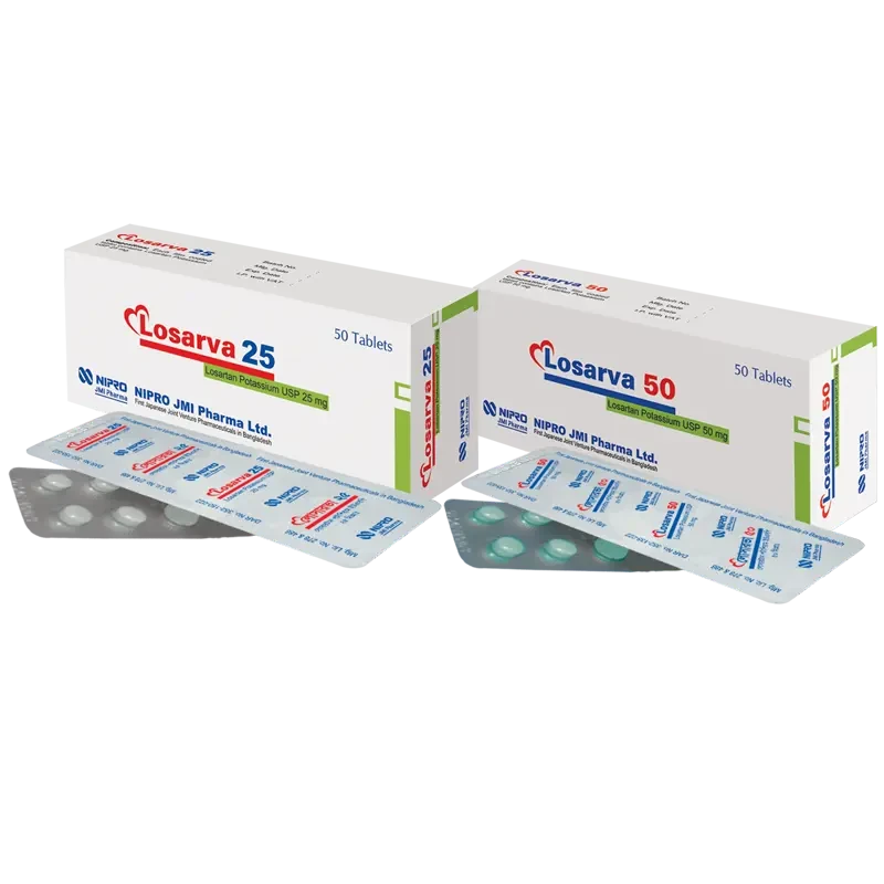 Pack Image: Losarva 50 mg Tablet (5 x 10)