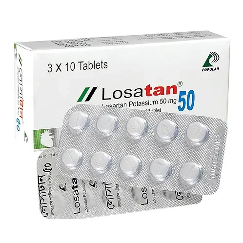 Pack Image: Losatan 50 mg Tablet (3 x 10)