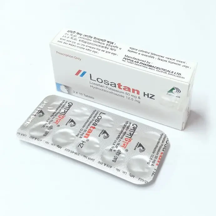 Pack Image: Losatan HZ 50 mg Tablet (3 x 10)