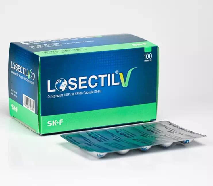 Pack Image: Losectil V 20 mg Capsule (10 x 10)
