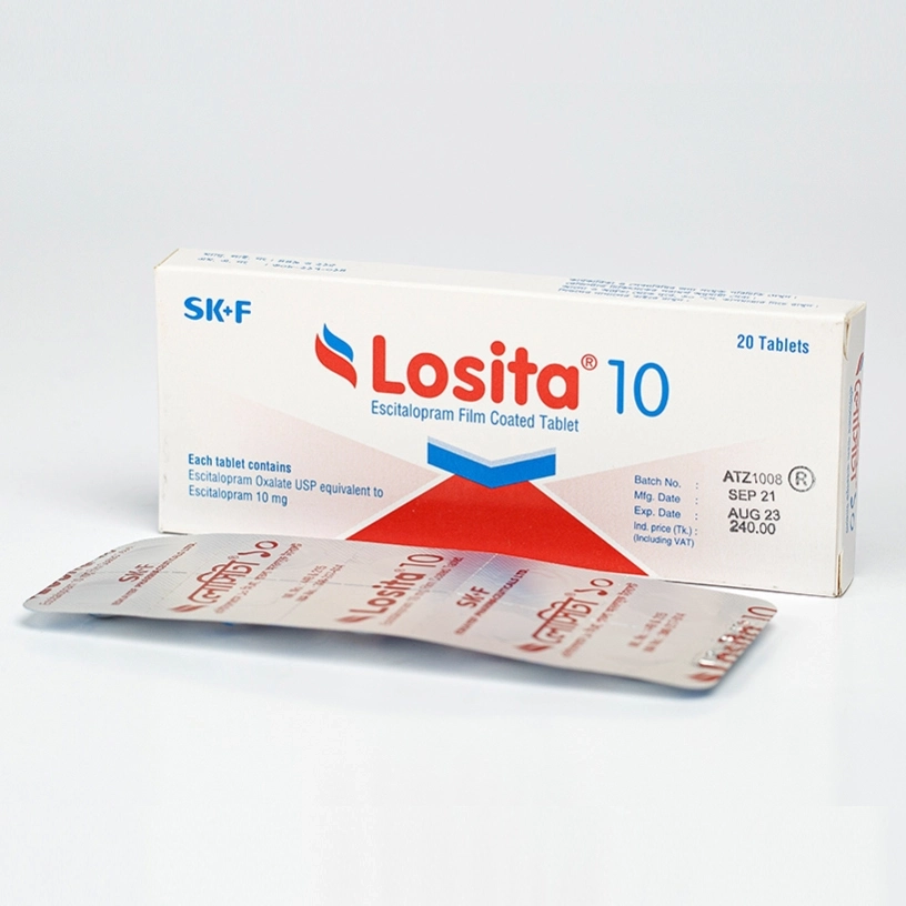 Pack Image: Losita 10 mg Tablet (2 x 10)