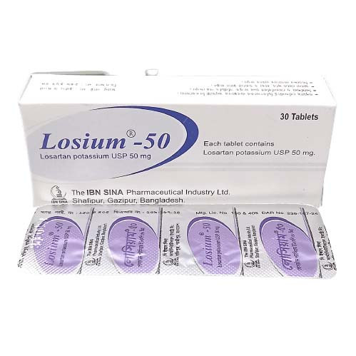 Pack Image: Losium 50 mg Tablet (3 x 10)