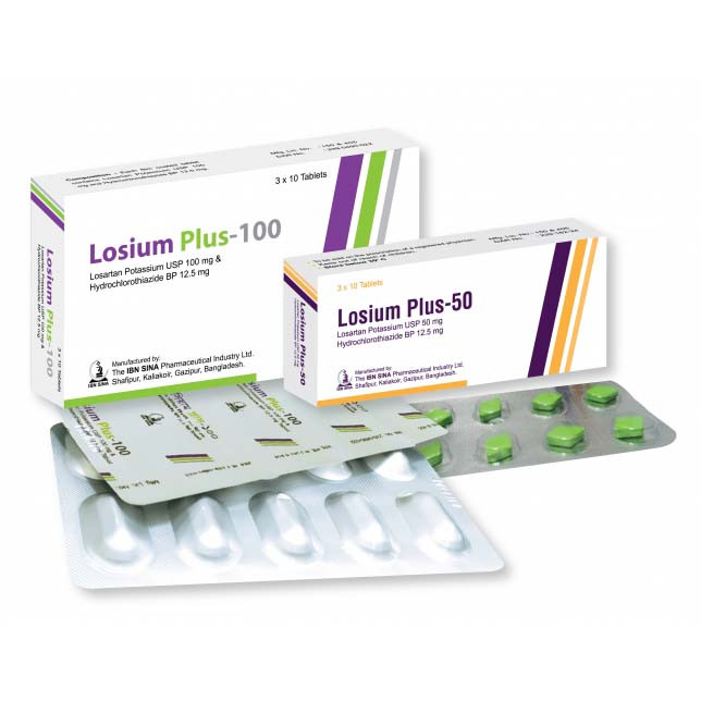 Pack Image: Losium Plus 100 mg Tablet (3 x 10)