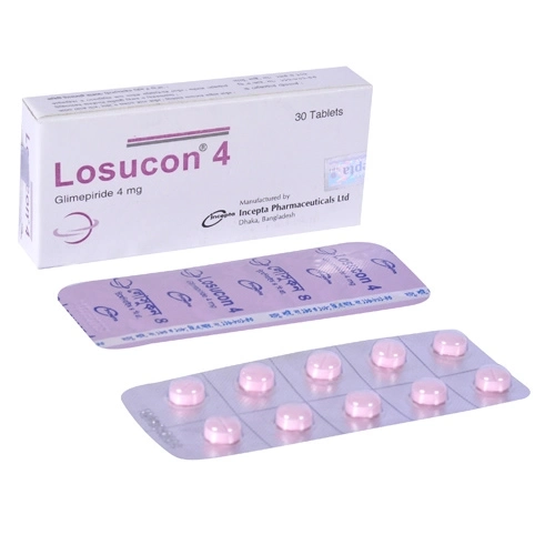Pack Image: Losucon 4 mg Tablet (3 x 10)