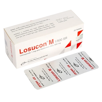 Pack Image: Losucon M 1 mg Tablet (3 x 10)