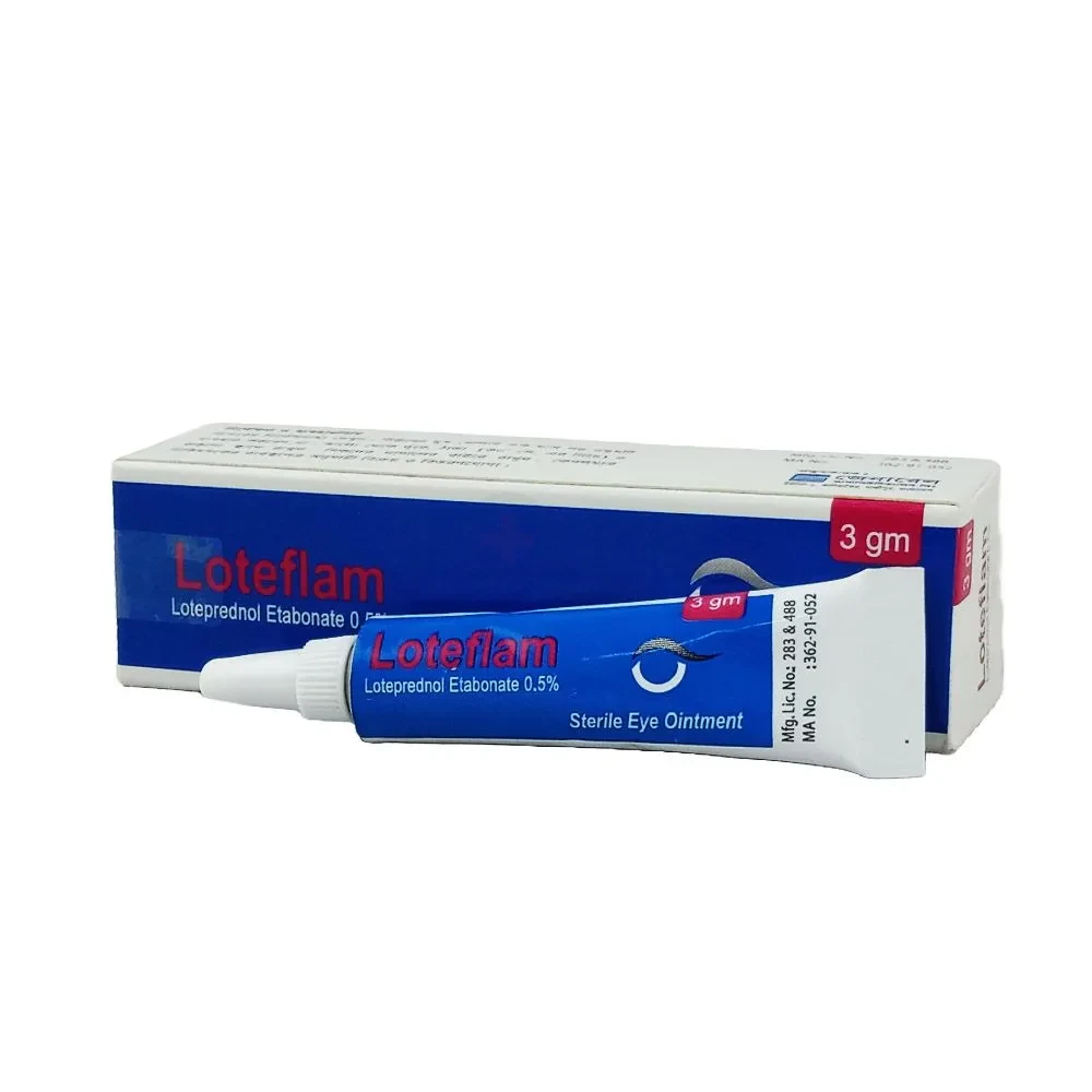Pack Image: Loteflam 0.5% Eye Gel (3 gm tube)