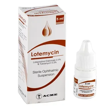 Pack Image: Lotemycin 0.5% 0.3% Suspension (5 ml drop)