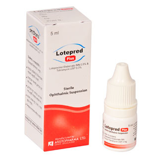 Pack Image: Lotepred Plus 0.5% 0.3% Suspension (5 ml drop)