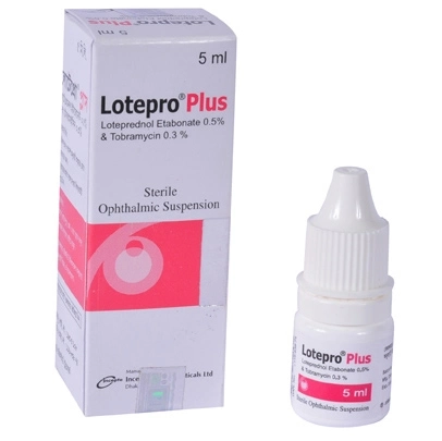 Pack Image: Lotepro Plus 0.5% 0.3% Suspension (5 ml drop)
