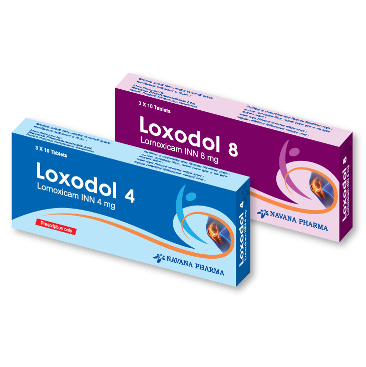 Pack Image: Loxodol 8 mg Tablet (3 x 10)