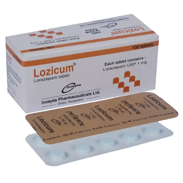 Pack Image: Lozicum 1 mg Tablet (10 x 10)